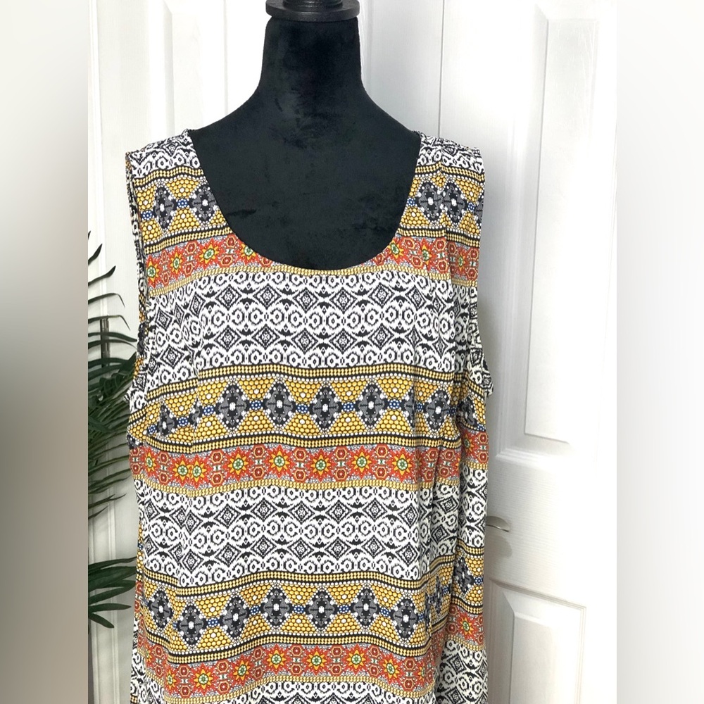 Roz & Ali Multi-Colored Top Sz2X